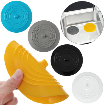 New 15cm Large Silicone Water Sink Plug Drain Cover Kitchen Sink Round Bathtub Hair Stopper Bathroom Leakage-proof Plug Sewer