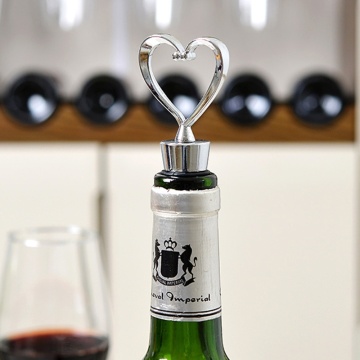 Elegant Love Heart Shaped Twist Thread Sealed Wine Bottle Stopper For Bar Hot Dropshipping