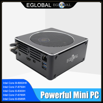 Coffee Lake Small Desktop Computer 32GB DDR4 Intel Core i7 8750H Xeon E3-1505M v5 2*Nvme SSD EGLOBAL Mini DP PC HDMI AC WiFi BT