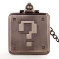Retro Square Big Question Mark Steampunk Pocket Watch Chain Game Box Shape Fob Watches For Men Quartz Male Clock Boy Gifts