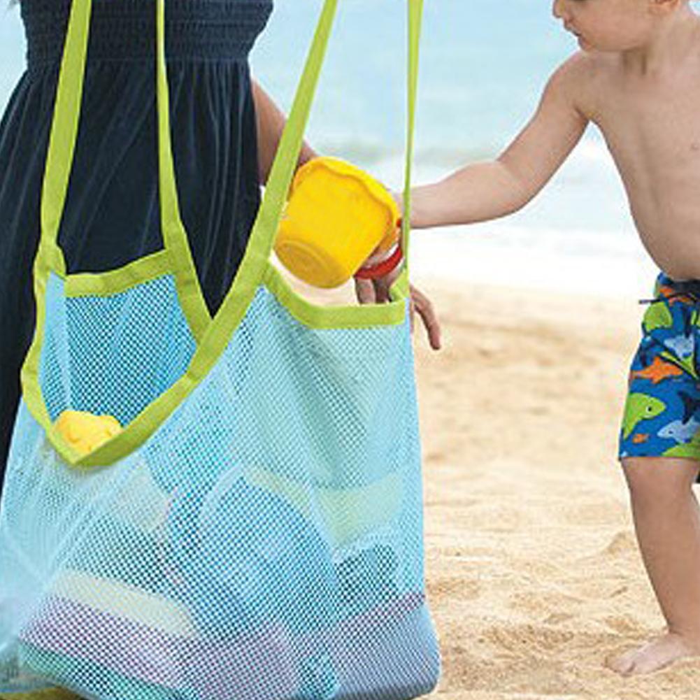 NEW Baby Sand Away Carry Beach Toys Pouch Tote Mesh Large Children Storage Toy Collection Sand Away Beach Mesh Tool 1PCS