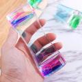 1PC Single Color Timer Sandglass Waist Shape Oil Hourglass Liquid Motion Bubble Desk Toys Gifts Home Hourglass Decoration