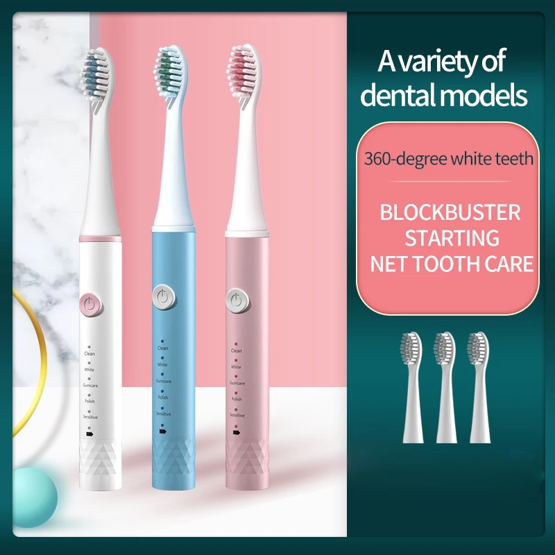 Adult Electronic Washable Whitening relax Teeth Brush Powerful Ultrasonic Sonic Electric Toothbrush USB Rechargeable Tooth Brush