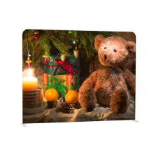 Bear Animal printed christmas tension display backdrop