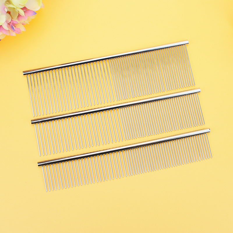 Pet Comb Cleaning Tool Lice Brush Pet Supplies Cat Dog Comb Hair Fur Removal Brush Flea Comb Dogs Cats Pet Grooming Fine-toothed