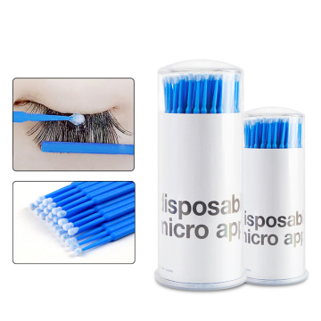 Micro Disposable Eyelash Brushes 100Pcs/pag False Eye Lash Removing Tools Applicators Lash Glue Extensions Clean Cotton Swab