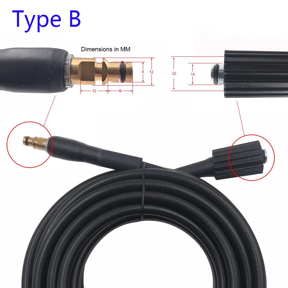 high pressure hose high pressure washer car wash hose pipe For karcher k2k3k4k5k6k7 car accesories hose for washing