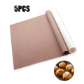 5PCS Thick Oil-free Thick Oven Baking Mat 60x40cm Non-stick Oily Cloth Oil-proof Linen High Temperature Oil Paper