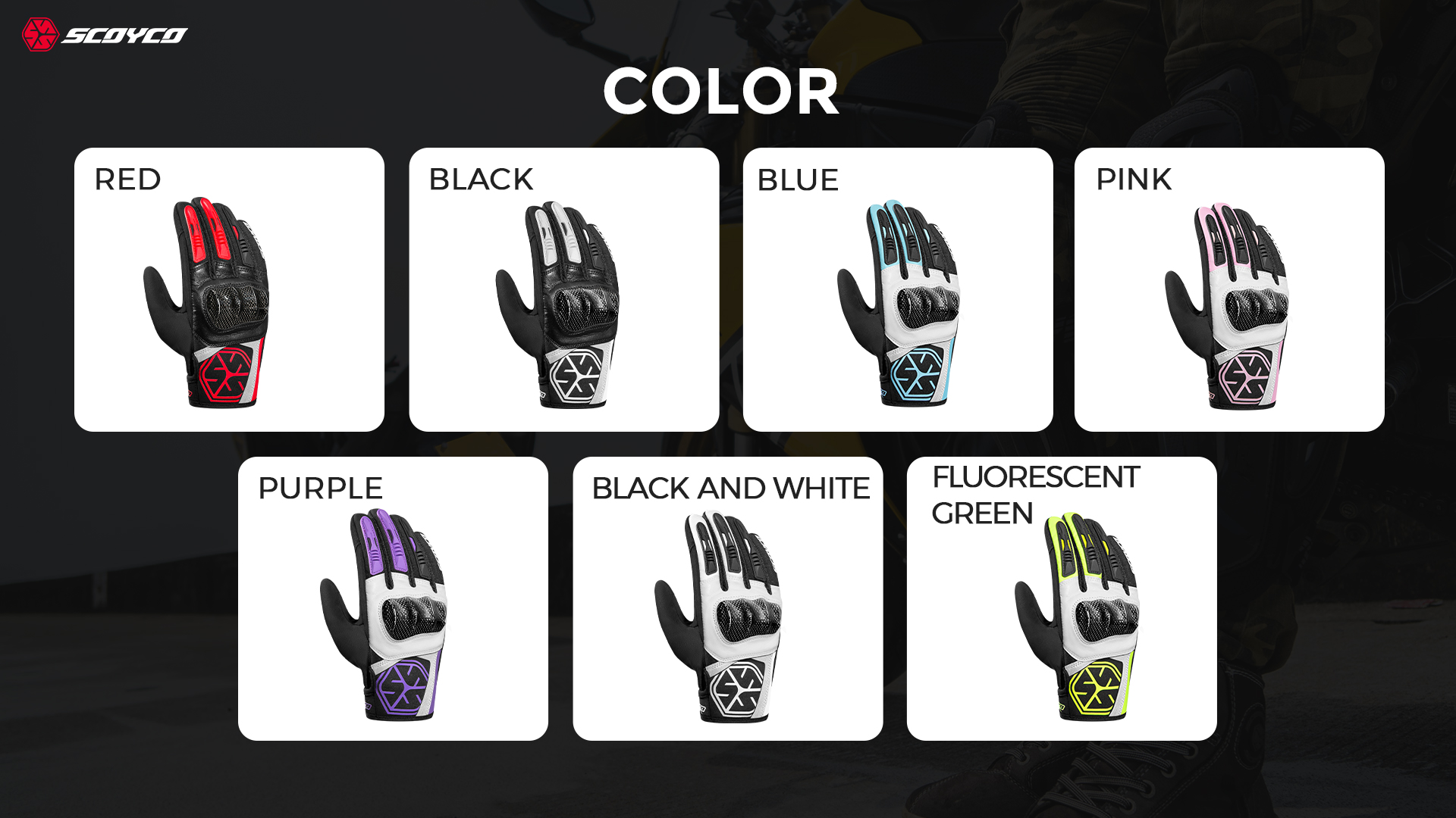 Thermal motorcycle riding gloves