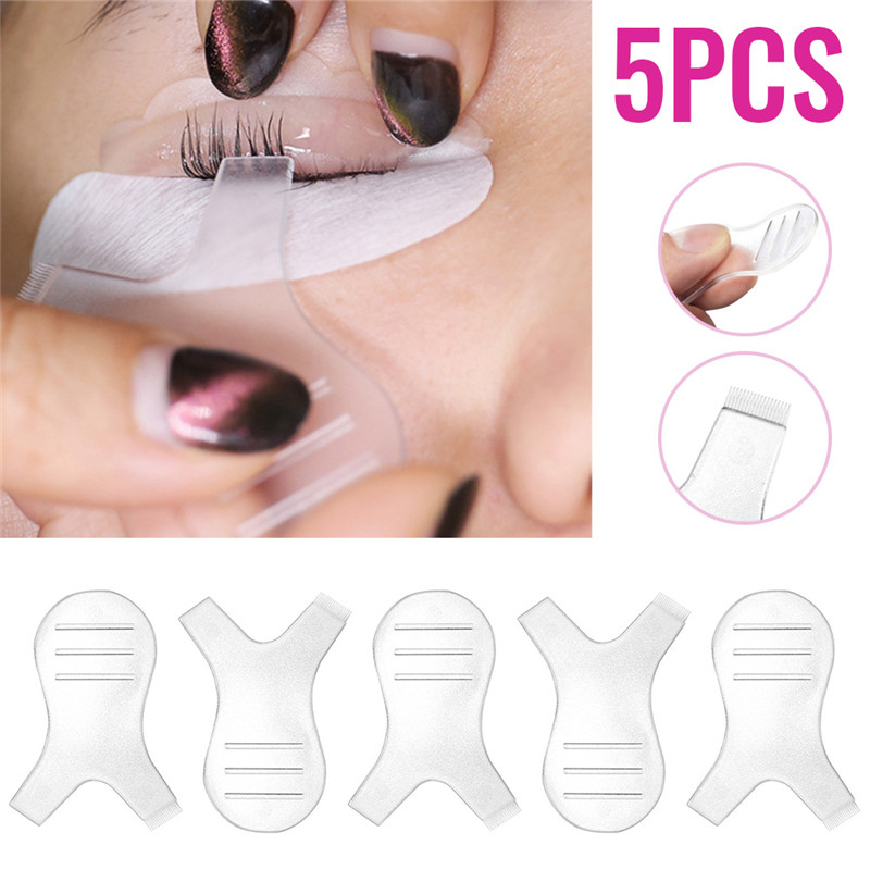 5Pcs/Set Plastic Y Shape False Eyelash Brush Make Up Clean Up Wands Applicator For Eyelash Perming Curler Eyrlashes Extension