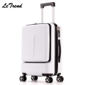 Letrend New Fashion 24 Inch Front Pocket Rolling Luggage Trolley Password Box 20' Boarding Suitcase Women Travel Bag Trunk