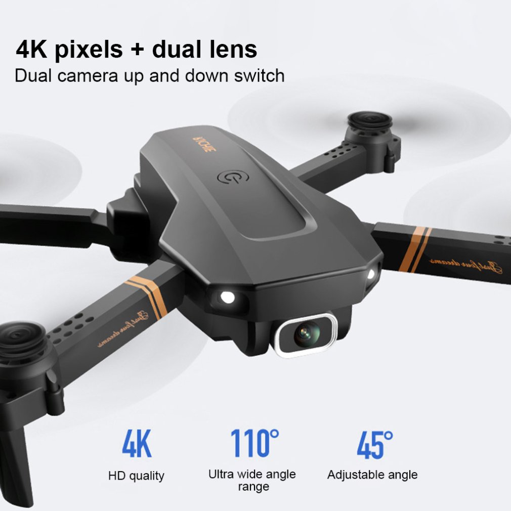 2020 New V4 Drone With 4K HD Dual Camera WiFi FPV Wide Angle Optical Flow Professional RC Quadcopter Helicopter Toys