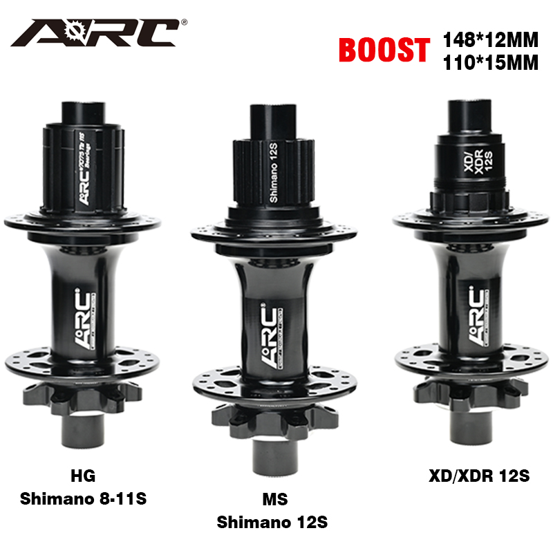 ARC 009 Boost Hub 15x110 12x148 MTB Boost Hub 32h Micro Spline / Sram XDR 12 Speed Cycle Wheel Rim Hub Shimano 8 9 10 11 Speed