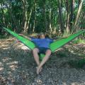 Portable Nylon Double Person Hammock Outdoor Backpacking Adult Camping Travel Survival Garden Swing Hunting Portable Hammock