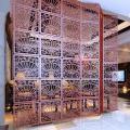 6pcs Chinese fashion minimalist entrance off screen curtain wall panels hanging hollow wood living room wall movement