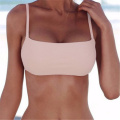 Sexy Women Bikinis Top Two Piece Separate Female Solid Swimsuit Push Up Padded Bra Beachwear Bathing Suits Swimming Suit