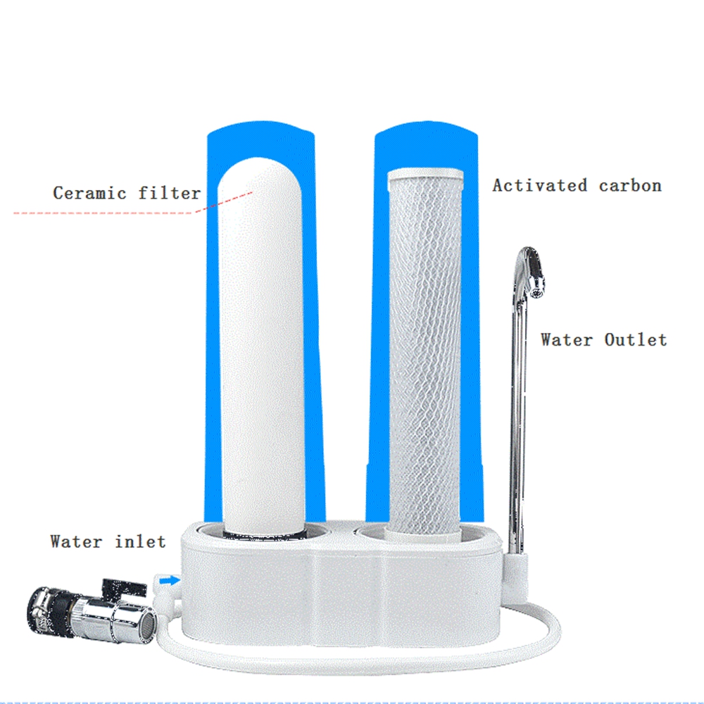DMWD Household Kitchen Faucet Pre-filter Water Purifier Diatom Activated Carbon Water Filter Cartridges Water Purifying Machine