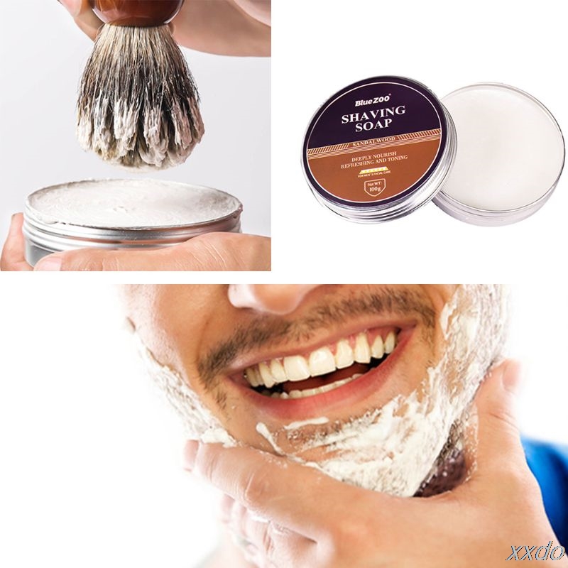 100g Men Shaving Soap Epilator Barber Mustache Beard Hair Removal Foam Cream