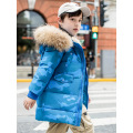 2020 new fashion children's winter down jacket children thickened clothing kids parka real fur collar coat warm boys clothes -30
