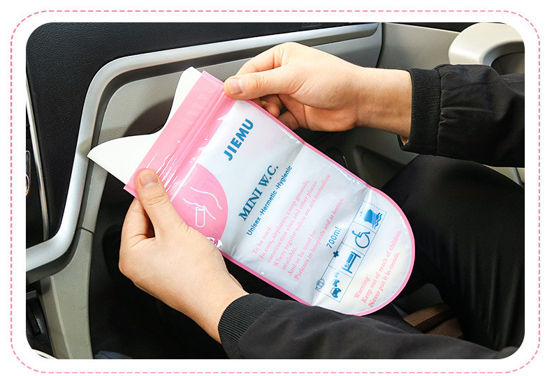 Car Emergency diaper 4Pcs Disposable Unisex Outdoor Camping Sports Toilet Urine Bag Pee Bag Mini W.C d18