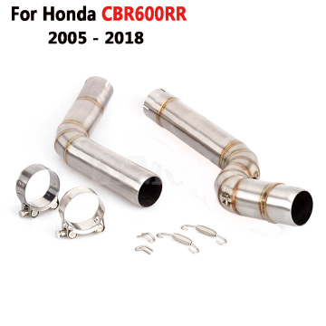 For Honda CBR600RR 2005 to 2014 2015 2016 2017 2018 Slip-on Brand New Motorcycle Exhaust Middle Link Pipe Escape System