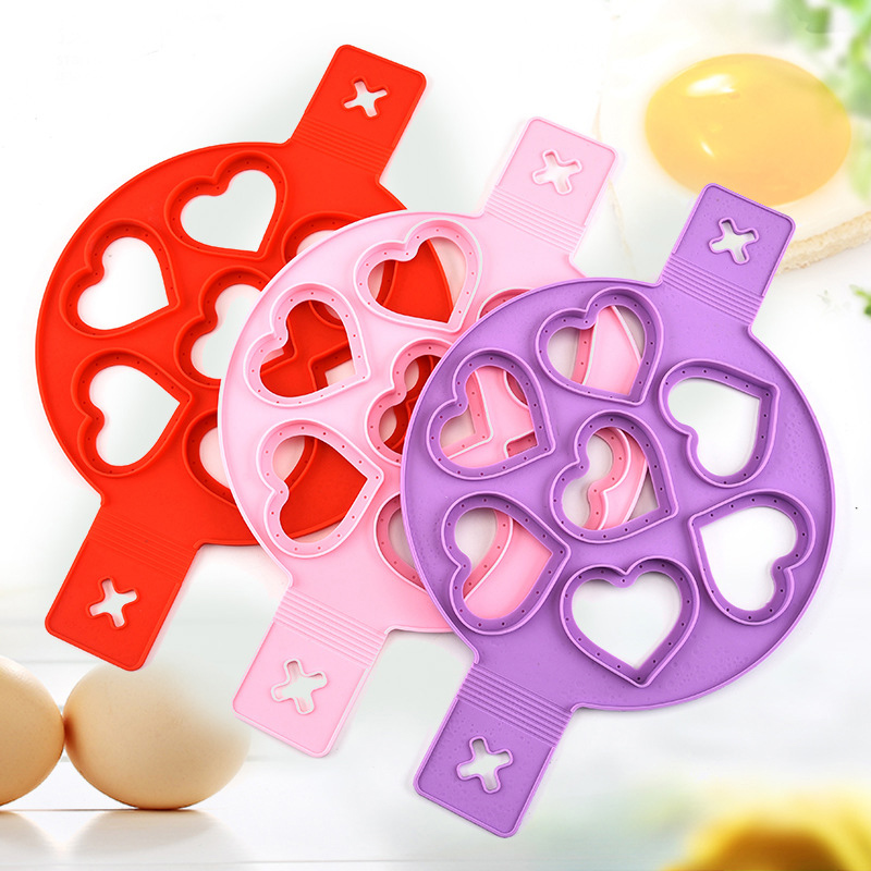 Egg Pancake Maker Omelette Mold Nonstick Egg Silicone Mold Pancake Flip Eggs Mold kitchen Tools Cooking Tool Baking Accessories