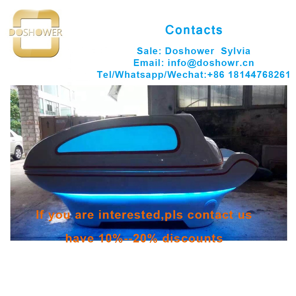 Spa equipment hydrotherapy with water massage bed spa capsule for led light spa capsule