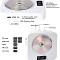 Portable DVD / CD Player BT Wall Mountable CD Music Player with Remote Control HDMI-compatible for TV Home CD Boombox