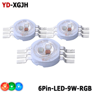 High Power LED Chip Light RGB SMD led light 3W 9W LED RGB Diode For 9W 4pin 6pin 45mil DIY molding LED Stage Light Source Beads