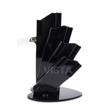 acrylic Black knife holder for 3