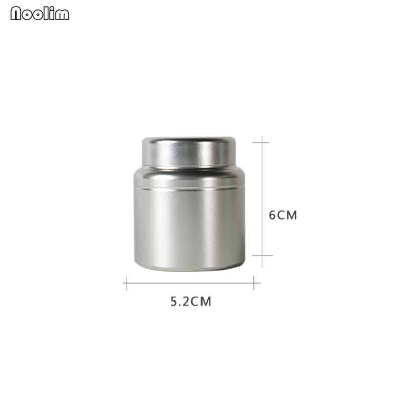 NOOLIM Small Portable Travel Mini Sealed Cans Titanium Metal Stainless Steel Tea Caddy Creative Packaging Box Storage Tank