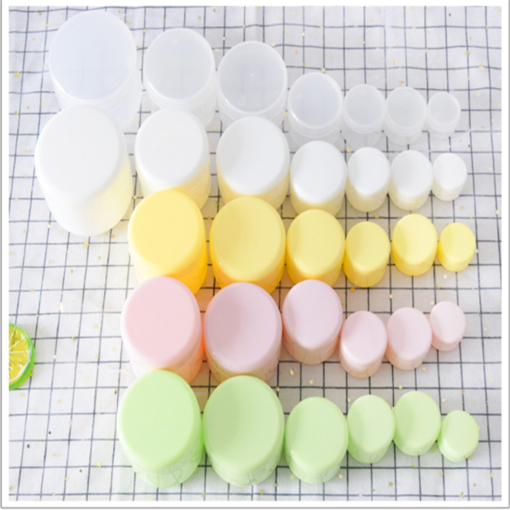 10g Plastic Empty Makeup Jar Pot Refillable Sample bottles Travel Face Cream Lotion Cosmetic Container