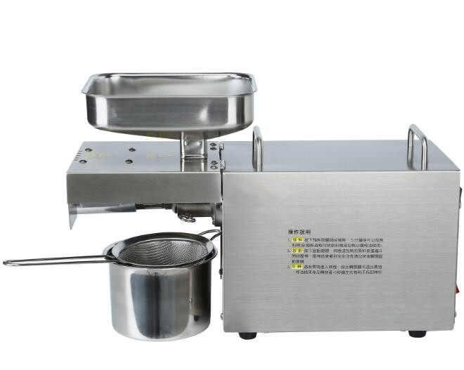Stainless steel automatic cold heat oil press machine, sunflower seeds oil extractor, oil press