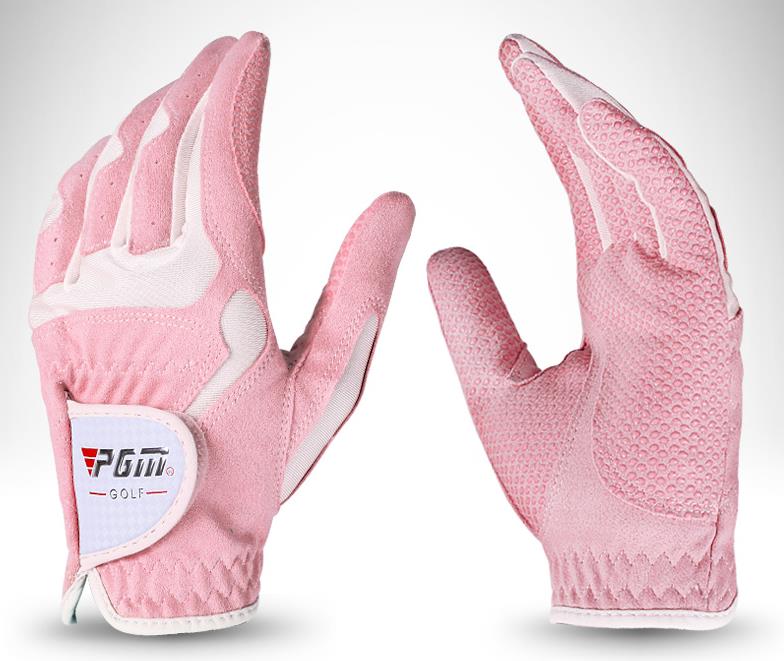 Golf gloves slip-resistant women's granules microfiber cloth gloves sunscreen breathable wear-resistant