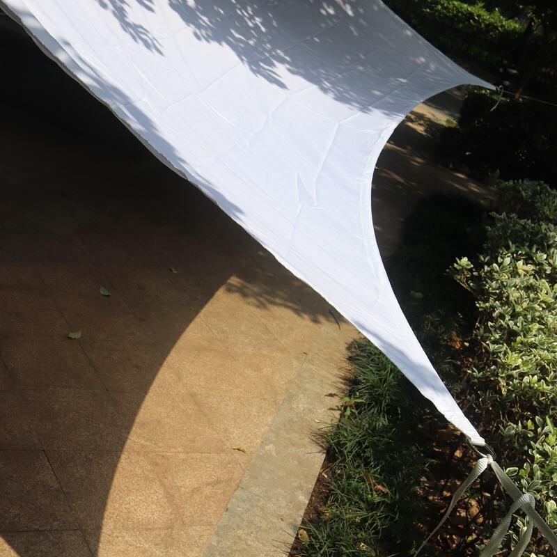 2.5x3 2x4 3x3m Polyester Oxford Waterproof Sun Shade Net Rainproof Canvas Sunshade Net Sun Shelter Shade Sails Awning Tarpaulin