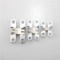 KK&FING 304 Stainless Steel Zinc Alloy Hidden Hinges Invisible Concealed Folding Door Hinge With Screw For Furniture Hardware