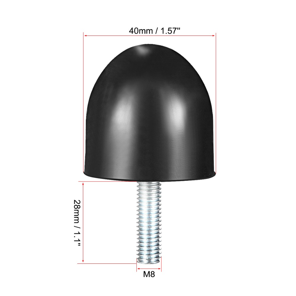 UXCELL 1Pcs Dual Side or Conical Rubber Mounts Vibration Isolators Shock Absorber with Threaded Studs Fasteners Dowel Hardware