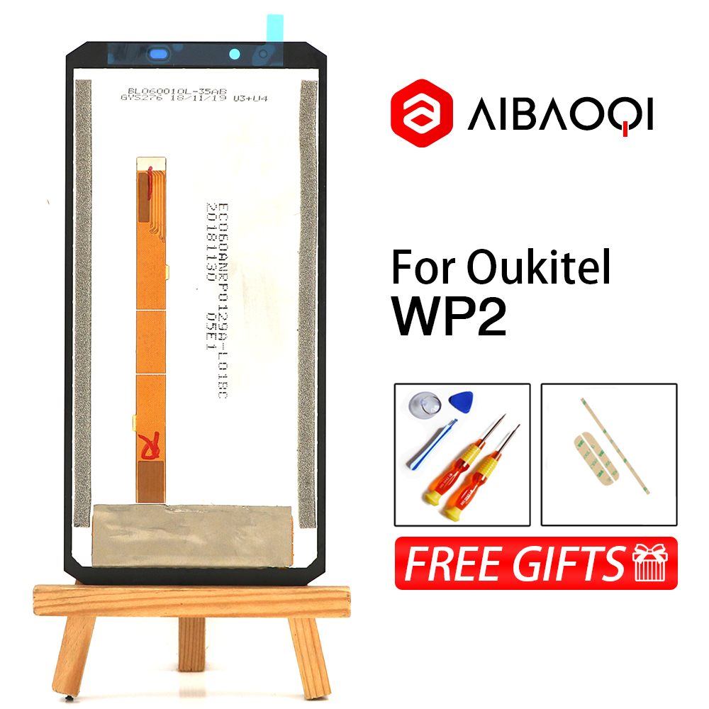 AiBaoQi New Original 6.0 inch Touch Screen+2160x1080 LCD Display Assembly Replacement For Oukitel WP2 Android 8.0 Phone