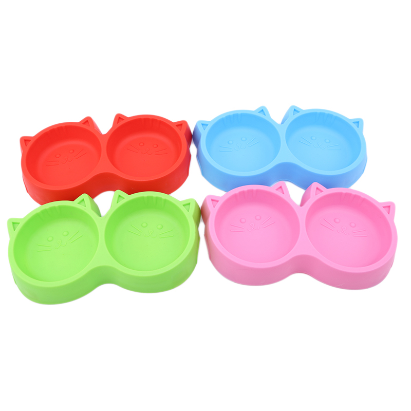 Cute Puppy Slow Down Eating Feeder Cat Shape Dish Bowel New Plastic Pet Dog Feeding Food Bowls Prevent Obesity Dogs Supplies