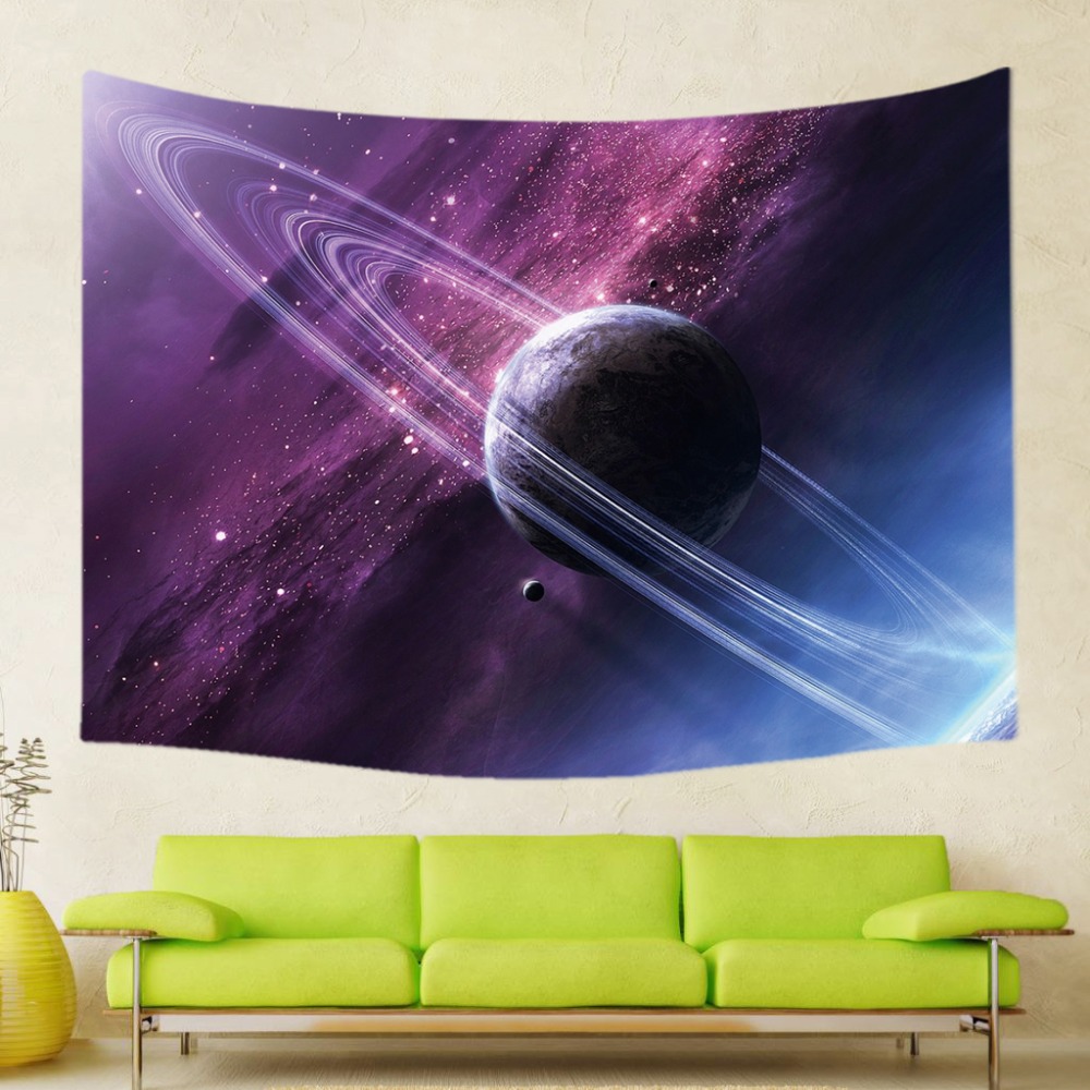 24 Style Psychedelic Galaxy Starry Tapestry Night Sky Wall Hanging Decorative Polyester Curtains Plus Long Table Cover Printed