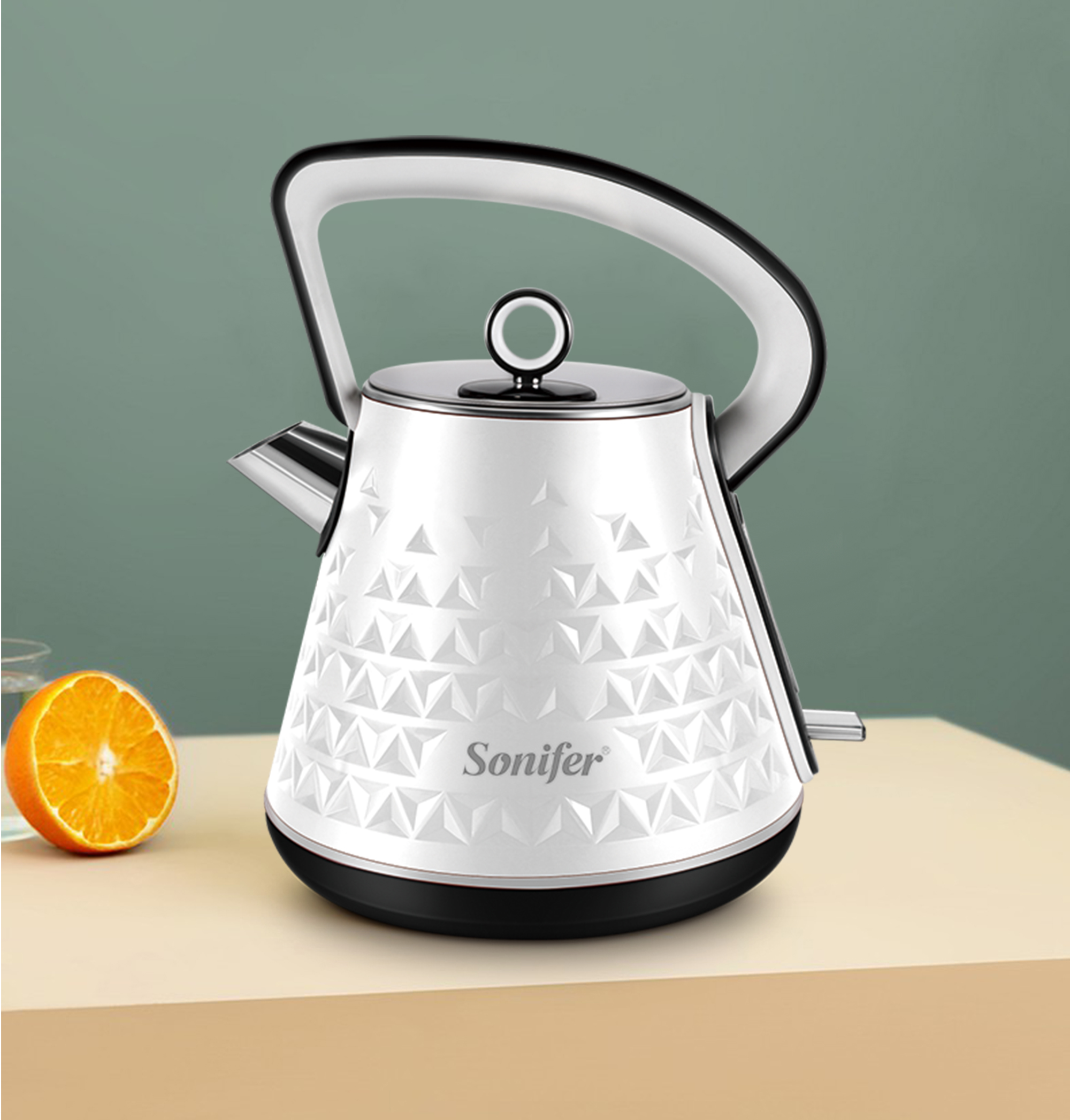 1.7L Stainless Steel Classical Electric Kettle Household Quick Heating Electric Tea Pot 220V Sonifer