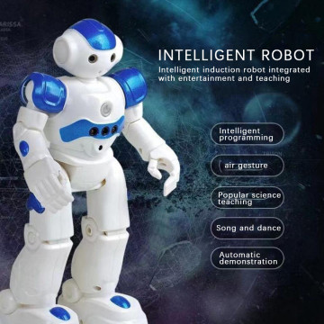 Intelligent RC Robot Multi-function Charging Children's Toy Smart Action Figure Dancing Remote Control Robot For Kids Gift V15