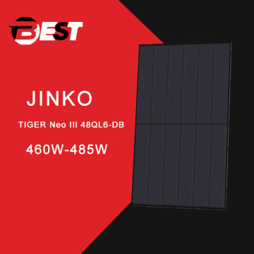 460-485W N-Type 48 ALL BLACKMONO-FACIAL MODULE WITH DUALGLASS