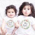 children clothes summer Baby Kids Girl Little Big Sister Match Clothes Jumpsuit Romper Outfits T Shirt Family Matching Outfits