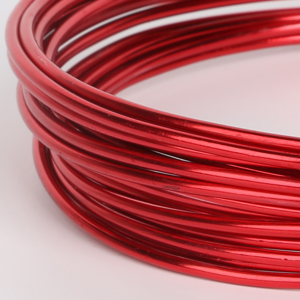 New Arrvial Lovely Red Aluminum Wire Craft Jewelry Making 1mm 1.5mm 2mm 2.5mm, sold per lot of 1strand(10M/5M/3M)