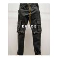 21SS Rhude Pants High-Quality Drawstring Tracksuit Gym men women RHUDE Sweatpants Joggers streetwear Hip-Hop Rhude Pants