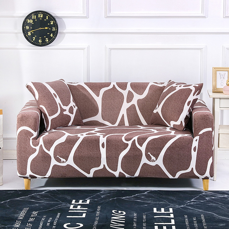 Floral Printing Strecth Sofa Cover Elastic Geometry Sofa Covers for Living Room Slipcovers Armchair Couch Cover 1/2/3/4-seater