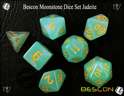 Jadeite Dice Set-4