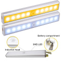 6/10 LEDs Cabinet Light Wireless USB Rechargeable Under PIR Motion Sensor Light For Kitchen Cabinet Wardrobe Lamp 20 30 40 50CM