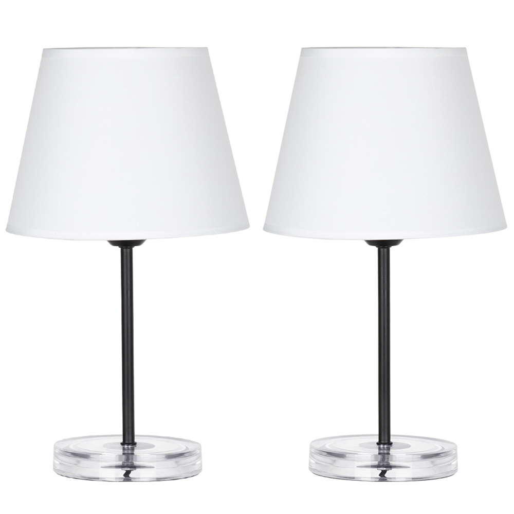 Modern Nightstand Lamps with Acrylic Base